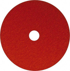 Norton - 7" Diam 7/8" Hole 24 Grit Fiber Disc - Ceramic, Series R980P - USA Tool & Supply