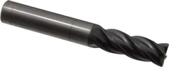 OSG - 1/2", 4 Flute, Solid Carbide, 0.03" Corner Radius End Mill - 3-1/2" OAL, 35° Helix, Right Hand Flute, 1-1/4" LOC, Right Hand Cut - USA Tool & Supply