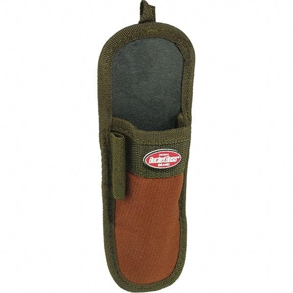 Bucket Boss - 1 Pocket Knife Holster - Polyester, Brown & Green - USA Tool & Supply