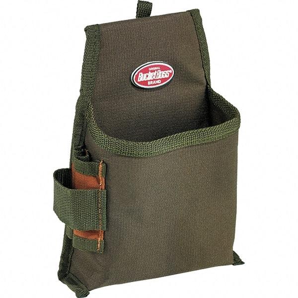 Bucket Boss - 1 Pocket General Purpose Holster - Polyester, Brown & Green - USA Tool & Supply