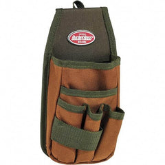 Bucket Boss - 5 Pocket General Purpose Holster - Polyester, Brown & Green - USA Tool & Supply