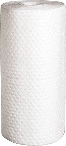 PRO-SAFE - 36 Gal Capacity per Package, Oil Only Roll - 150' Long x 15" Wide, White, Polypropylene - USA Tool & Supply