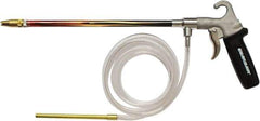 Guardair - 120 Max psi Brass Syphon Spray Gun - 1/4 NPT Inlet, 12" Tube Length, Aluminum Body/Brass Nozzle - USA Tool & Supply