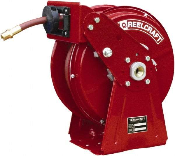 Reelcraft - 50' Spring Retractable Hose Reel - 300 psi, Hose Included - USA Tool & Supply