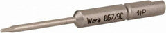 Wera - 4mm Drive, Torx Plus Precision Screwdriver Bit - 1-3/4" OAL - USA Tool & Supply