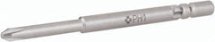 Wera - 4mm Drive #2 Point Precision Phillips Bit - USA Tool & Supply