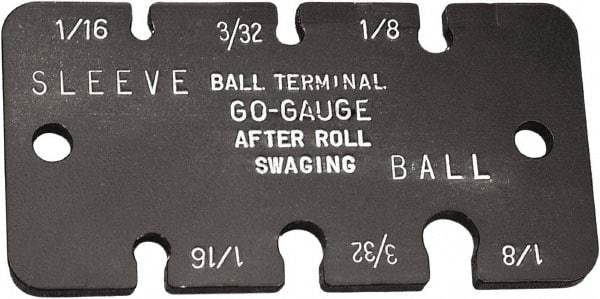 Loos & Co. - 1/16 to 1/8 Inch Range, Wire and Sheet Metal Gage - Use with Ball Terminals - USA Tool & Supply