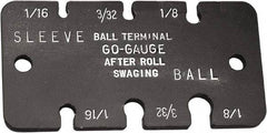 Loos & Co. - 1/16 to 1/8 Inch Range, Wire and Sheet Metal Gage - Use with Ball Terminals - USA Tool & Supply