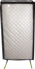 Singer Safety - 8' Long x 48" Wide, Fiberglass Modular Acoustic Screen/Frame - ASTM E-84 Specification, Metallic Gray - USA Tool & Supply