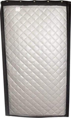 Singer Safety - 8.4' Long x 48" Wide, Fiberglass Modular Acoustic Screen/Frame - ASTM E-84 Specification, Metallic Gray - USA Tool & Supply