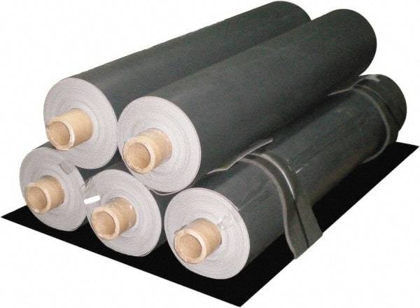 Singer Safety - 30' Long x 53" Wide x 0.11" Thick, Barium Sulfate Loaded Vinyl Roll - Federal Test Standard 191, Method 5903 Specification, Black - USA Tool & Supply