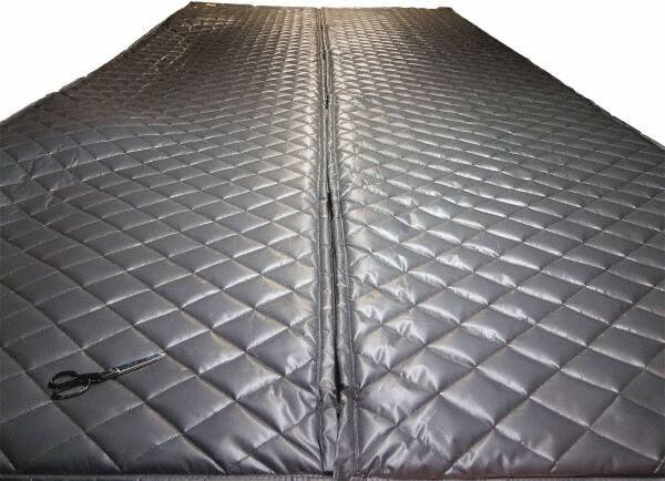 Singer Safety - 25' Long x 48" Wide, Fiberglass Roll - ASTM E-84 Specification, Metallic Gray - USA Tool & Supply