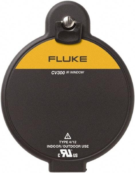 Fluke - 3\x94 Diam, Infrared Viewing Window - 5.62" View Area, .08\x94 Thickness, Use with Fluke IR Cameras - USA Tool & Supply