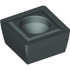 Kennametal - SPGX060304 FP Grade KCU25 Carbide Indexable Drill Insert - TiCN/Al2O3 Finish, Square, 1/4" Inscribed Circle - USA Tool & Supply