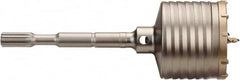 Milwaukee Tool - 3-9/16" Diam, Spline Shank, Carbide-Tipped Rotary & Hammer Drill Bit - USA Tool & Supply