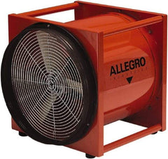 Allegro - 16" Inlet, Electric AC Axial Blower - 1.5 hp, 4,839 CFM (Free Air), Explosion Proof, 230 Max Voltage Rating - USA Tool & Supply