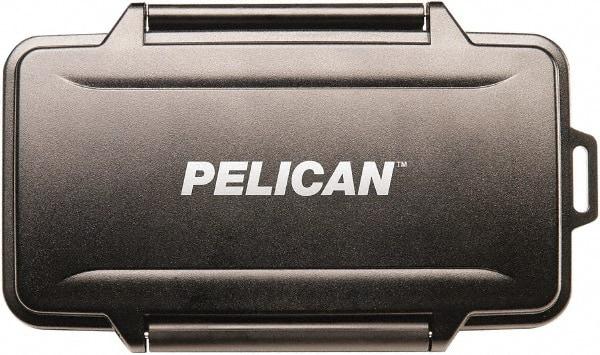 Pelican Products, Inc. - 4-51/64" Wide x 39/64" High, Memory Card Case - Black, Polycarbonate - USA Tool & Supply