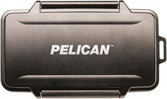 Pelican Products, Inc. - 4-51/64" Wide x 39/64" High, Memory Card Case - Black, Polycarbonate - USA Tool & Supply