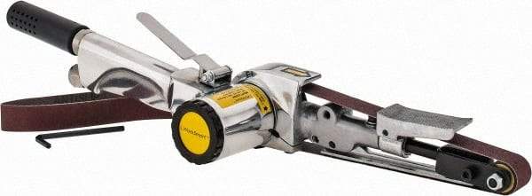 Value Collection - 3/4 x 20-1/2 Inch, 16,000 RPM Air Belt Sander - 0.45 Hp, 4 CFM Air Consumption, Rear Exhaust - USA Tool & Supply