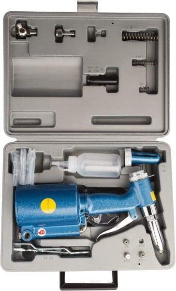 Value Collection - 3/16" Capacity, Air Riveting Hammer - 4 CFM, 9/16" Long Stroke, 1/4" Inlet - USA Tool & Supply