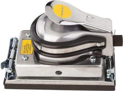 Value Collection - 8,000 OPM, 4 CFM Air Consumption, 90 psi Air Pressure, Palm Air Orbital Sander - Rectangular Pad, 1/4 NPT Inlet - USA Tool & Supply