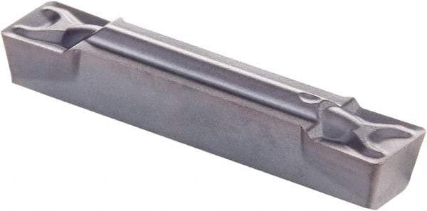 Kennametal - 0405G GMN Grade KCU25, 4.05mm Cutting Width Carbide Grooving Insert - 3.63mm Max Depth of Cut, Neutral, 0.41mm Corner Radius, AlTiN Finish - USA Tool & Supply