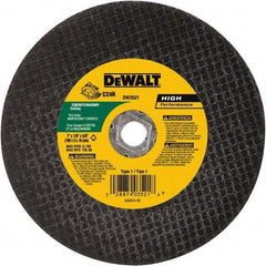 DeWALT - 7" 24 Grit Silicon Carbide Cutoff Wheel - 1/8" Thick, 5/8" Arbor, 8,700 Max RPM, Use with Angle Grinders - USA Tool & Supply