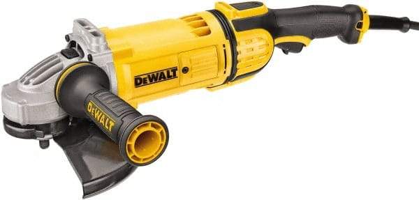 DeWALT - 9" Wheel Diam, 6,500 RPM, Corded Angle & Disc Grinder - 5/8-11 Spindle, 120 Volts - USA Tool & Supply