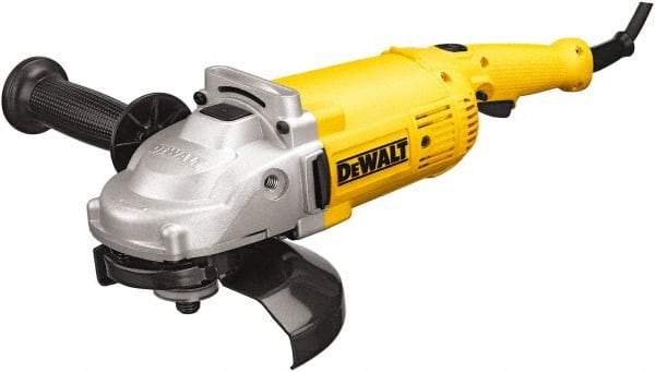 DeWALT - 7" Wheel Diam, 8,500 RPM, Corded Angle & Disc Grinder - 5/8-11 Spindle, 120 Volts - USA Tool & Supply