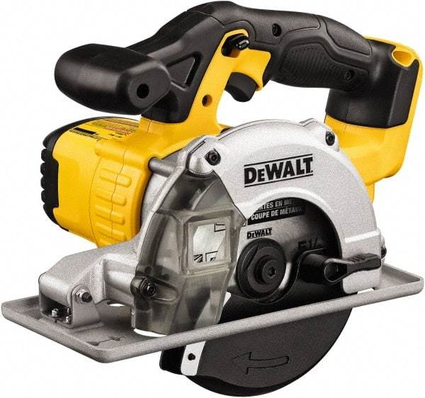 DeWALT - 20 Volt, 5-1/2" Blade, Cordless Circular Saw - 3,700 RPM, Batteries Not Included - USA Tool & Supply