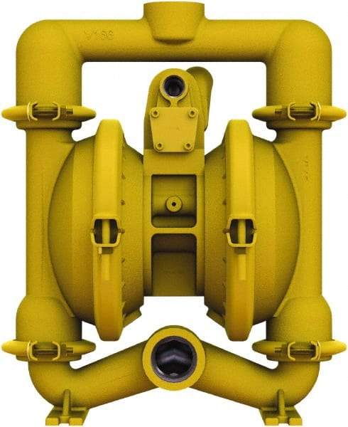 Versa-Matic - 1-1/4 \x96 1-1/2 NPT, Air Operated Diaphragm Pump - Buna-N Diaphragm, Aluminum Housing - USA Tool & Supply