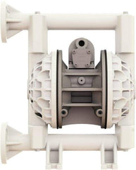 Versa-Matic - 1" NPT, Air Operated Diaphragm Pump - PTFE Diaphragm, Polypropylene Housing - USA Tool & Supply