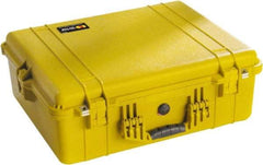 Pelican Products, Inc. - 19-23/64" Wide x 8-51/64" High, Clamshell Hard Case - Yellow, Polyethylene - USA Tool & Supply