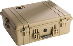 Pelican Products, Inc. - 19-23/64" Wide x 8-51/64" High, Clamshell Hard Case - Tan, Polyethylene - USA Tool & Supply