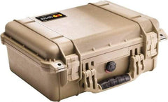 Pelican Products, Inc. - 13" Wide x 6-53/64" High, Clamshell Hard Case - Tan, Polyethylene - USA Tool & Supply