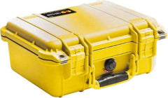 Pelican Products, Inc. - 11-5/8" Wide x 6" High, Clamshell Hard Case - Yellow, Polyethylene - USA Tool & Supply