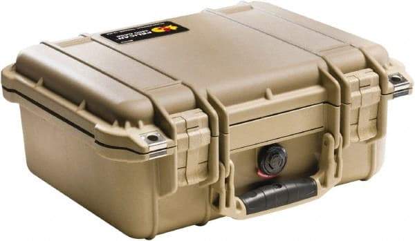 Pelican Products, Inc. - 11-5/8" Wide x 6" High, Clamshell Hard Case - Tan, Polyethylene - USA Tool & Supply