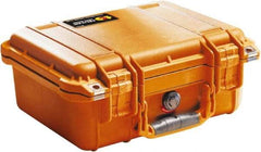 Pelican Products, Inc. - 11-5/8" Wide x 6" High, Clamshell Hard Case - Orange, Polyethylene - USA Tool & Supply