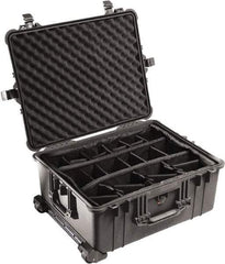 Pelican Products, Inc. - 19-11/16" Wide x 11-7/8" High, Clamshell Hard Case - Black, Polyethylene - USA Tool & Supply