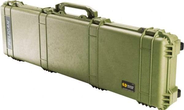 Pelican Products, Inc. - 16" Wide x 6-1/8" High, Long Gun Case - Olive, Polyethylene - USA Tool & Supply