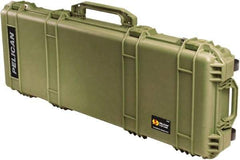 Pelican Products, Inc. - 16" Wide x 6-1/8" High, Long Gun Case - Olive, Polyethylene - USA Tool & Supply