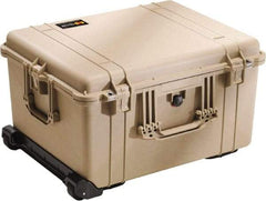 Pelican Products, Inc. - 19-37/64" Wide x 13-29/32" High, Clamshell Hard Case - Tan, Polyethylene - USA Tool & Supply
