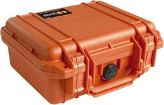 Pelican Products, Inc. - 9-11/16" Wide x 4-7/8" High, Clamshell Hard Case - Orange, Polyethylene - USA Tool & Supply