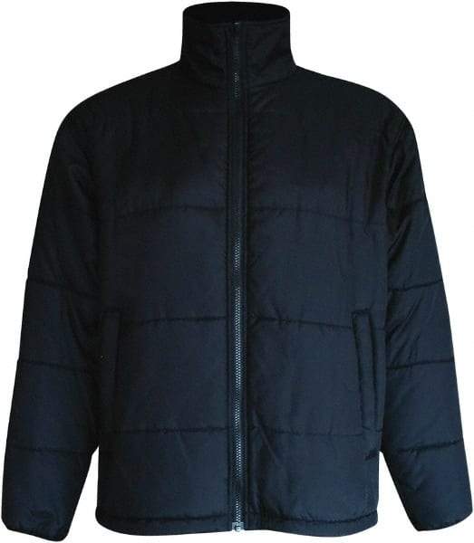 Viking - Size L Cold Weather Jacket - Black, Polyester, Zipper Closure, 43" Chest - USA Tool & Supply