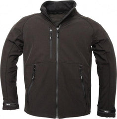 Viking - Size S Cold Weather Jacket - Black, Polyester, Zipper Closure, 37" Chest - USA Tool & Supply