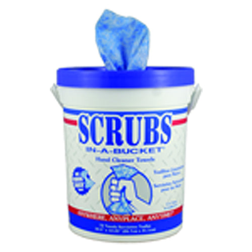 Citrus Fragrance Hand Cleaning Towels, 10 in × 12 in, 72 Wipes per Container - USA Tool & Supply