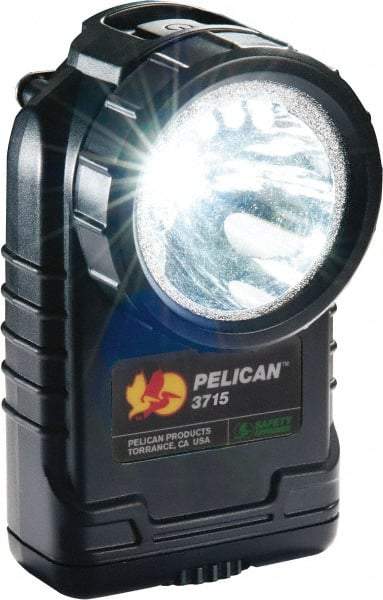 Pelican Products, Inc. - White LED Bulb, 233 Lumens, Right Angle Flashlight - Black Plastic Body, 4 AA Alkaline Batteries Not Included - USA Tool & Supply