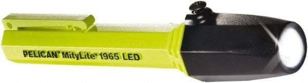 Pelican Products, Inc. - White LED Bulb, 34 Lumens, Industrial/Tactical Flashlight - Yellow Plastic Body, 2 AAA Alkaline Batteries Included - USA Tool & Supply