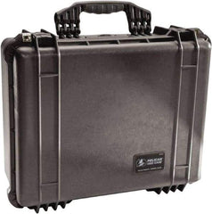 Pelican Products, Inc. - 17-13/64" Wide x 8-13/32" High, Clamshell Hard Case - Black, Polypropylene - USA Tool & Supply