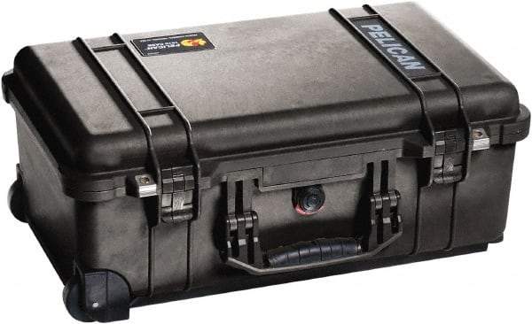 Pelican Products, Inc. - 13-13/16" Wide x 9" High, Clamshell Hard Case - Black, Polypropylene - USA Tool & Supply